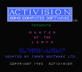 Master Of The Lamps screenshot 2 for MSX